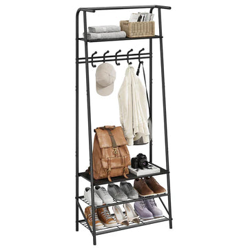 hall tree coat rack, shoe storage bench, industrial hall tree, entryway coat rack, Garvee hall trees