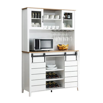 coffee hutch cabinet, modern coffee bar cabinet, kitchen buffet storage, sideboard buffet cabinet, LED coffee bar cabinet, Garvee buffets