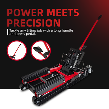 Garvee Hydraulic Motorcycle Lift Jack 1500 LBS Steel ATV Hoist Stand with Wheels