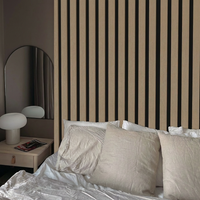 Garvee 8-Pack Wooden 3D Wall Panels Acoustic Decorative Sound Absorbing Panels for Home Theater Office Studio Bedroom Living Room, 0.82" Thick