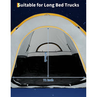 Garvee Truck Bed Tent - Waterproof Pickup Truck Tent for 6.5-8ft Long Bed Trucks, Easy Setup with Fiberglass Poles, UPF 50+ & PU3000mm Rainfly