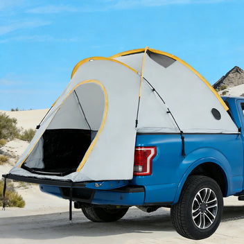 Garvee Truck Bed Tent - Waterproof Pickup Truck Tent for 6.5-8ft Long Bed Trucks, Easy Setup with Fiberglass Poles, UPF 50+ & PU3000mm Rainfly