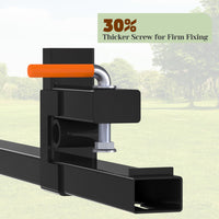 Garvee 43" 2000lbs Fork lift attachments, Clamp on Pallet Forks, Heavy Duty Quick Attach Bucket Fork for Tractor Bucket Loader Skid Steer with Adjustable Stabilizer Bar (13"-23")