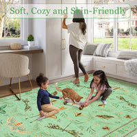 Garvee Insect Washable Soft Area Rugs for Living Room Bedroom Ultra-Thin Non Slip Dining Room Stain Resistant Rug Large Carpet for Office Nursery Bedroom