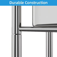 GARVEE 35.8"W x 21.3"D x 40.2"H Stainless Steel Utility Sink with Drainboard - Wide Compartment Freestanding Sink for Commercial Kitchen, Laundry, Backyard, Garage, and Outdoor Use