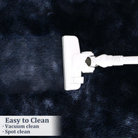 Garvee Fluffy & Sheepskin Navy Blue 9x12 Shag Rug, Soft Fuzzy Plush for Living Room Bedroom Decor