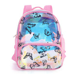 Garvee Transparent PVC/TPU Medium School Bag Fantasy Colors - 