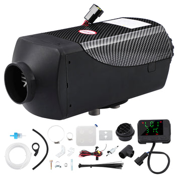 Garvee Diesel Air Heater 12V with 15L Tank & Muffler, Diesel Heater 8KW, Diesel Parking Heater with LCD Thermostat Monitor & Remote Control for Trucks, Trailer, Boat and Motor-Home