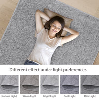 Garvee Area Rug 2x6 Modern Runner Rug Indoor Chenille Washable Rug Entryway Runners Boho Vintage Hallway Runner Rug Non-Slip Foldable Long Rug Bedside Laundry Kitchen Thin Rug Runners Light Grey