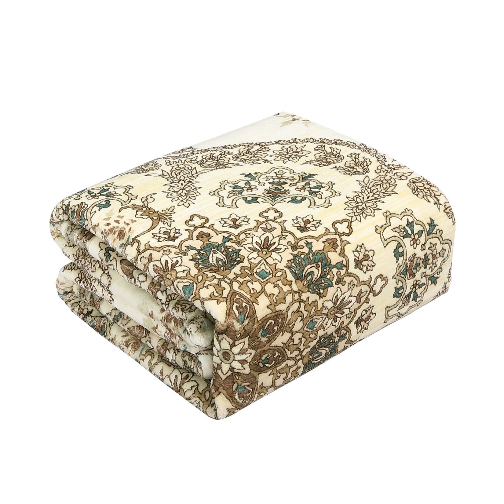 Garvee Washable Yellow 10x13 Rugs Non-Slip Neutral Area Rugs for Living Room, Low Pile Vintage Floral Distressed Small Carpet, Oriental Medallion Foldable Floor Mats for Hallway Bathroom Laundry, Yellow