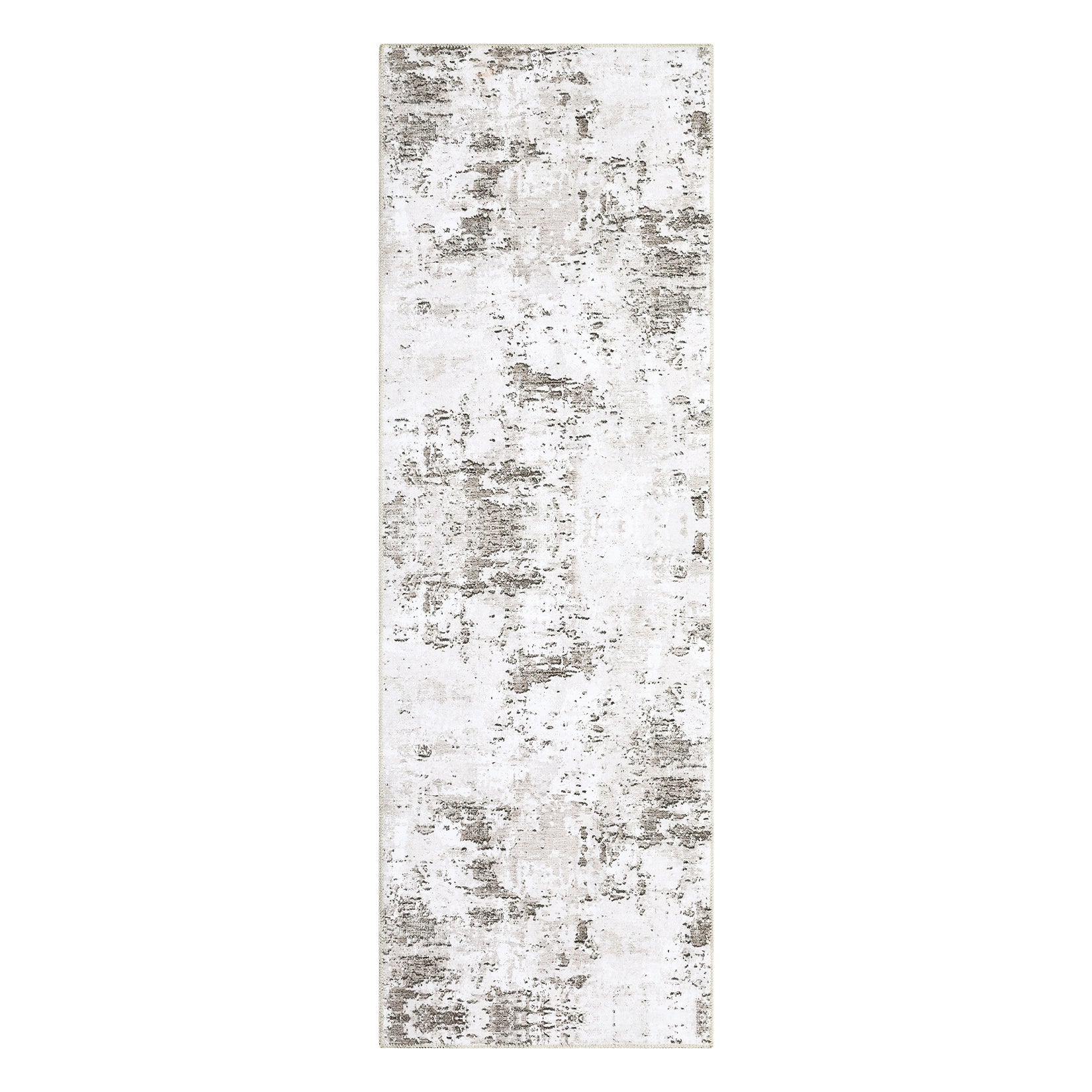 Garvee Abstract Taupe 2x6 Runner Rugs, Contemporary Distressed Hallway Runners Entryway Rug Runner Soft Kitchen Mat Distressed Floor Cover Non Slip Foldable Rug Washable Indoor Living Room Bedroom Rug