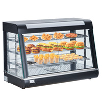 Garvee 35" Food Warmer Commercial, Countertop Pizza Warmer 3-Tier with LED Lighting & Removable Shelves, Food Display Warmer for Restaurant