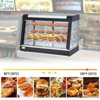 Garvee 35" Food Warmer Commercial, Countertop Pizza Warmer 3-Tier with LED Lighting & Removable Shelves, Food Display Warmer for Restaurant