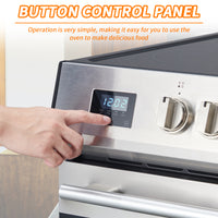 Garvee Front Control Electric Range Oven with 5 Cooktop Elements with 6 Cooking Power Options, Freestanding Oven, 5.0 cu. ft. Capacity Stainless Steel