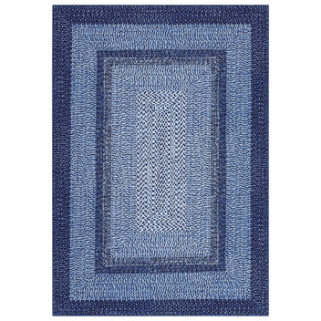 Garvee Printed Rugs Braided Pattern Washable 10x13 Area Rug Non Slip Soft Large Low Pile Stain Resistant Carpet for Living Room Bedroom Nursery Dining Room Classroom