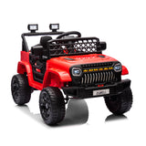 Garvee Ride - P Series: 12V Kids Ride On Truck for Toddles age 3+,with 2.4G Remote Control, Spring Suspension, Battery Display, LED Lights, Music, Battery Powered Ride on Car - Red - Red
