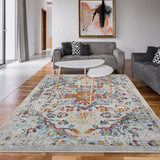 Garvee Large Living Room Area Rug 7'10" x 10'2" Vintage Distressed Floor Carpet Orange for Bedroom Nursery Playroom Home Office - Orange