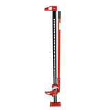 Garvee 3 Ton Farm Jack, 6600 Lbs Capacity Heavy-Duty Utility Jack, 60" High Lift Ratcheting Off Road Utility Farm Jack, Ideal for ATV, Utv, SUV, Truck, Universal Jack - Red