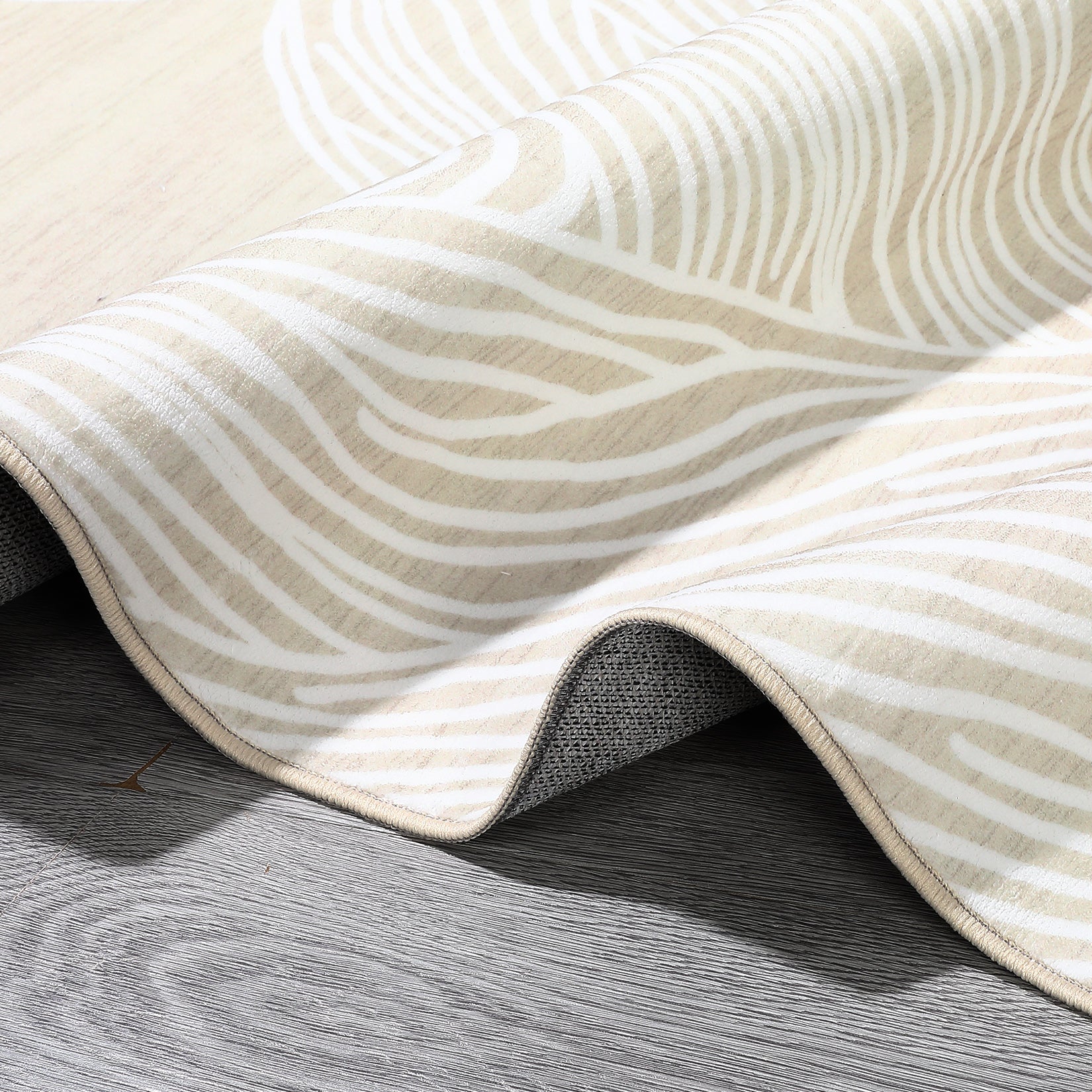 Garvee Modern Camel 10x13 Washable Rugs for Living Room Modern Bedroom Rug Aesthetic Beige Rug Large Area Rug Non Slip Throw Rugs Soft Faux Wool Low Pile Stain Resistant Carpet for Dining Room 10'x13' Beige
