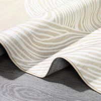 Garvee Modern Camel 10x13 Washable Rugs for Living Room Modern Bedroom Rug Aesthetic Beige Rug Large Area Rug Non Slip Throw Rugs Soft Faux Wool Low Pile Stain Resistant Carpet for Dining Room 10'x13' Beige