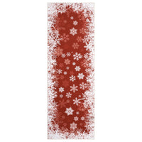 Garvee Christmas Runner Rug 2x10 Red Non Slip Washable Soft Low Pile Stain Resistant Snowflake Pattern Entryway Kitchen