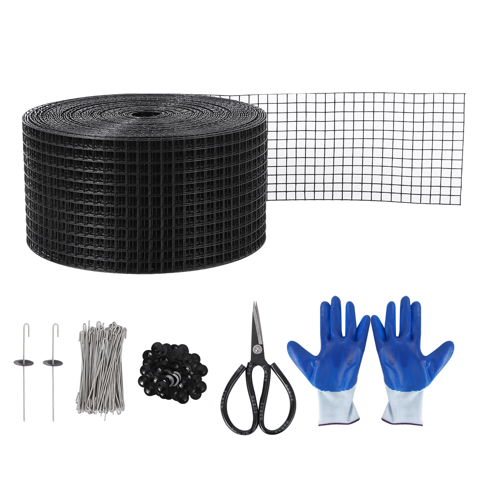 Garvee 6inx100ft Bird Mesh Guard Livestock Chicken& Solar Panel Fencing – Galvanized Steel Wire Screen with PVC Coating, Durable & Easy to Install