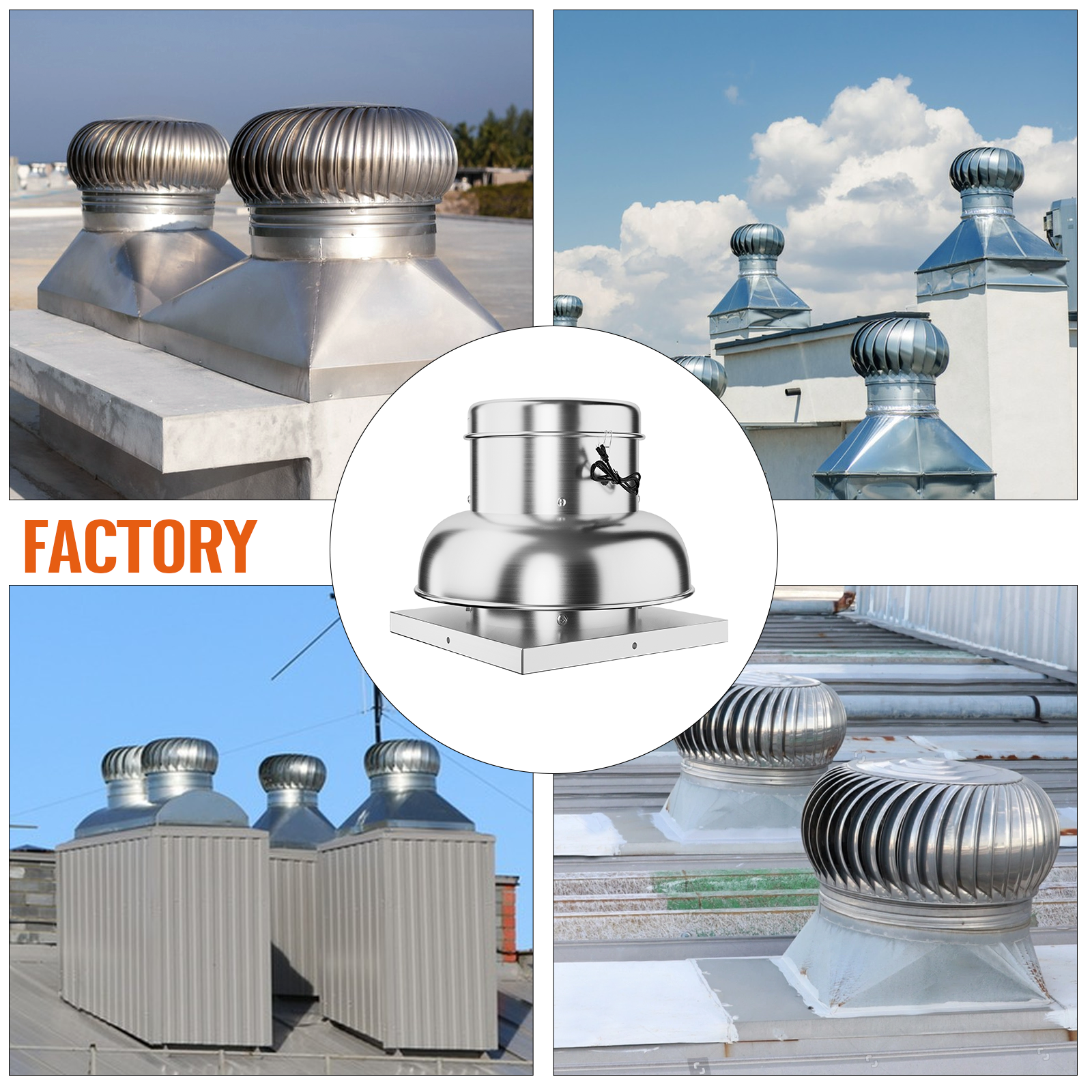 Garvee 2400 CFM Roof Fan Up-blast Restaurant, High Speed Direct Drive Centrifugal Upblast Exhaust Fan, Upgarded Motor, Roof Exhaust Fan 25’ Fan Base Ideal for Factory, Warehouse, Restaurant