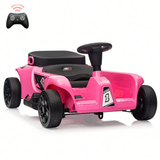 Garvee Ride - P Series: 2 Seaters 4-Wheelers Electric Ride On Toy for Kids, 24V 120W*2 Powerful Motors Max Load 200 Lbs, Two Driver Modes + Remote Control Modes for Toddlers Child with Music, USB, Storage Box, Pink-Color - Pink