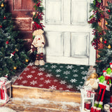Garvee Bold Color Christmas Red & Green 2x3 Area Rugs - Non-Slip Reversible Washable Skin-Friendly Soft Rug - Machine Washable for Floor Washer, Pets & Baby Friendly Holiday Decor - Red & Green