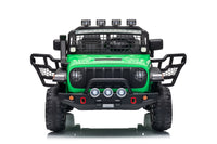 Garvee 24V Ride on Toys for Big Kids, 2-Seater Electric Ride on Car Truck with Remote Control, Four-Wheel Shock Absorbers, 4 Mph Max Speed, Music, LED Lights for Boys Girls, Green