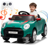 Garvee 12V BMW Mini Cooper Licensed Electric Ride-on Car for Kid, Powered by 4.5Ah Battery, Includes Positive Energy Charger, Wheels, Remote Control with Factory-Paired Code - Red