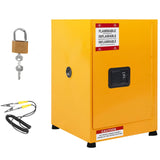 Garvee 17x17x22" Galvanized Steel Flammable Storage Cabinet, Yellow