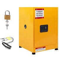 Garvee 17x17x22" Galvanized Steel Flammable Storage Cabinet, Yellow