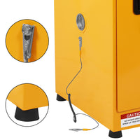 Garvee 17x17x22" Galvanized Steel Flammable Storage Cabinet, Yellow