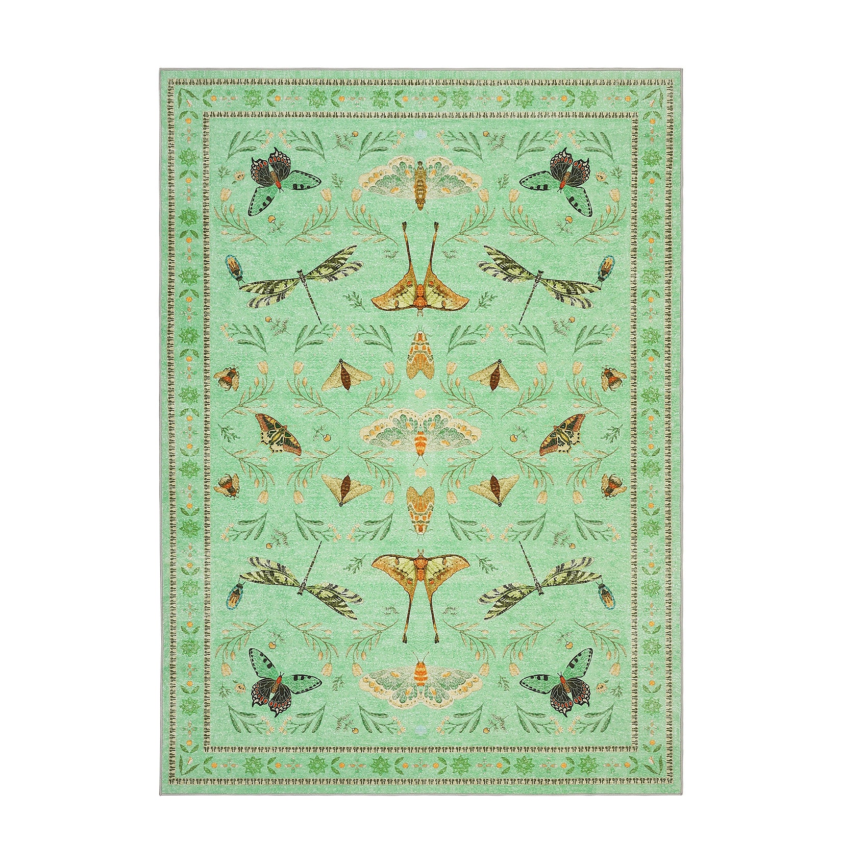 Garvee Insect Washable Soft Area Rugs for Living Room Bedroom Ultra-Thin Non Slip Dining Room Stain Resistant Rug Large Carpet for Office Nursery Bedroom