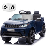 Garvee Ride P Series 12V Kids Ride On Car Land Rover Style Dual Motors 3 Speed Modes 4.5Ah Battery Safety Seatbelt Remote Control Black Outdoor Play - Dark Blue - Dark Blue