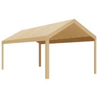 Garvee 10'x20' 200G Heavy-Duty Carport Replacement Cover - Waterproof & UV Protected Garage Tent Top Tarp (Top Cover Only, Frame Not Included), Yellow