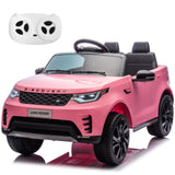 Garvee Ride P Series 12V Kids Ride On Car Land Rover Style Dual Motors 3 Speed Modes 4.5Ah Battery Safety Seatbelt Remote Control Black Outdoor Play - Pink - Pink