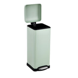 Garvee 8-Gallon Step-Open Trash Can with Soft-Close Lid, for Laundry Room，Home, Kitchen, Laundry Room, Office, Bedroom, Bathroom, with Removable Liner - Green