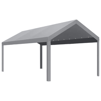 Garvee 13'x25' 160G Heavy-Duty Carport Replacement Cover Waterproof UV Protected for Garage Tent Shelter Outdoor Grey (Frame Not Included)