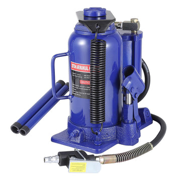 Garvee 32T/64000 LBS Pneumatic Bottle Jack, Air Hydraulic Bottle Jack, Heavy Duty Pneumatic Bottle Jack with Manual Hand Pump for Industrial Engineering Car Truck RV Auto Repair