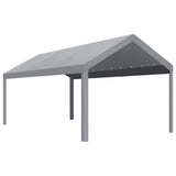 Garvee 10'x20' 200G Heavy-Duty Carport Replacement Cover Waterproof UV Protected for Garage Outdoor Shelter Grey (Frame Not Included) - Grey