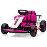 Garvee Ride - G Series: 6+,24V Drift Kart with 2X200W Strong Motor, 7AH Big Battery, Electric Pedals, Electric Go Kart Outdoor Race Toy - Pink - Pink