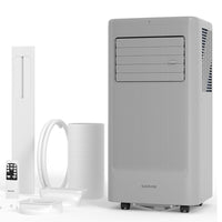 Garvee 8000 BTU Portable Air Conditioner with Cooling, Dehumidifier, Fan 3-IN-1 Indoor AC, Sleep Mode, 24H Timer, 2 Wind Speeds, Portable AC with Remote Control for Home Garage Offices