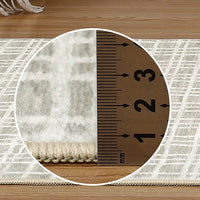 Garvee Living Room Rugs 8x10 Large Soft Indoor Carpet Washable Rug Modern Abstract Rug with Non Slip Backing Contemporary Lines Print Rug for Under Dining Table Nursery Home Office Bedroom Grey