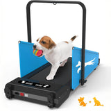 Garvee 2 in 1 Dog Treadmill with LED Display for, 2.5 Hp Foldable Pet Treadmill for Doggy Running Machine, Foldable Pet Pacer Treadmill Pad for Small and Medium Dogs Home Use, Blue - Blue