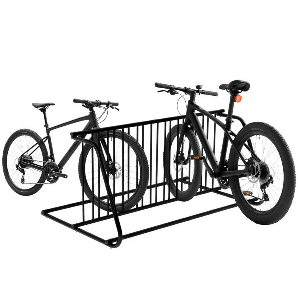 Garvee Floor Bike Rack Double-Side 10-Bike Grid Design Heavy Duty Steel Powder Coated Freestanding Stable Garage Yard Parking Stand