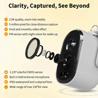 Garvee Smart Bird Feeder with 2.5k Camera & AI Recognition, Solar Powered, 67 Fl.Oz Capacity, Night Vision, App Alerts, Auto Capture Photos/Videos for Bird Watching, Squirrel Deterrent, Yellow