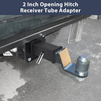 Garvee Hitch Wall Mount,2" Bolt-On Receiver Opening Hitch Tube,20,000 LBS Bumper Trailer Hitch Compatible for Skid Steer Mount Plate,Heavy Duty Hitch Receiver for Tractor,Lawn Mower,Ut