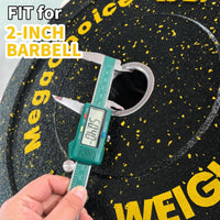 Garvee Pro 140LB Bumper Plate Set – 4 × 35LB Rubber Weight Plates, 2-Inch Steel Insert, Heavy-Duty & Quiet Drops – Ideal for Home or Commercial Gym